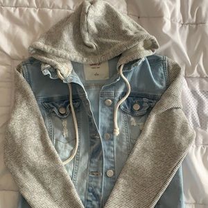 Jean jacket/hoodie - worn once